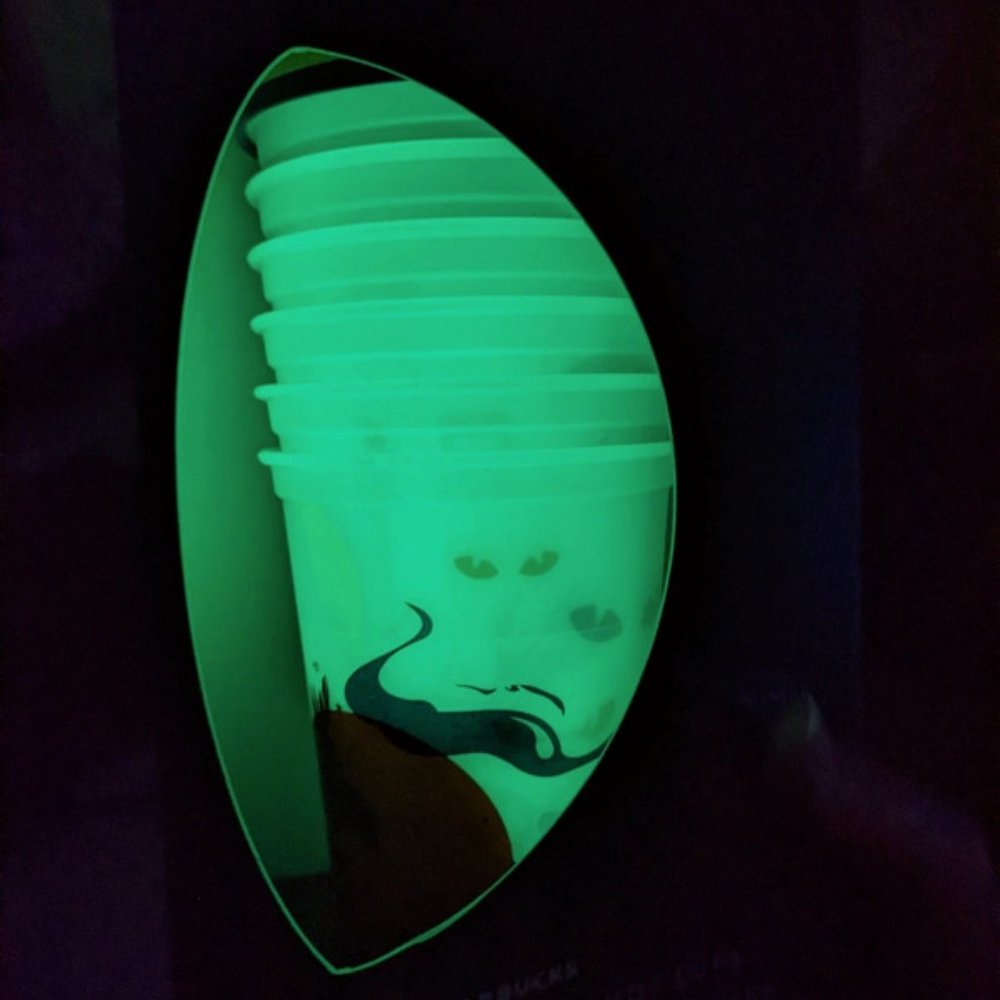 Starbucks Glow in the Dark 6 Reusable Cup Set